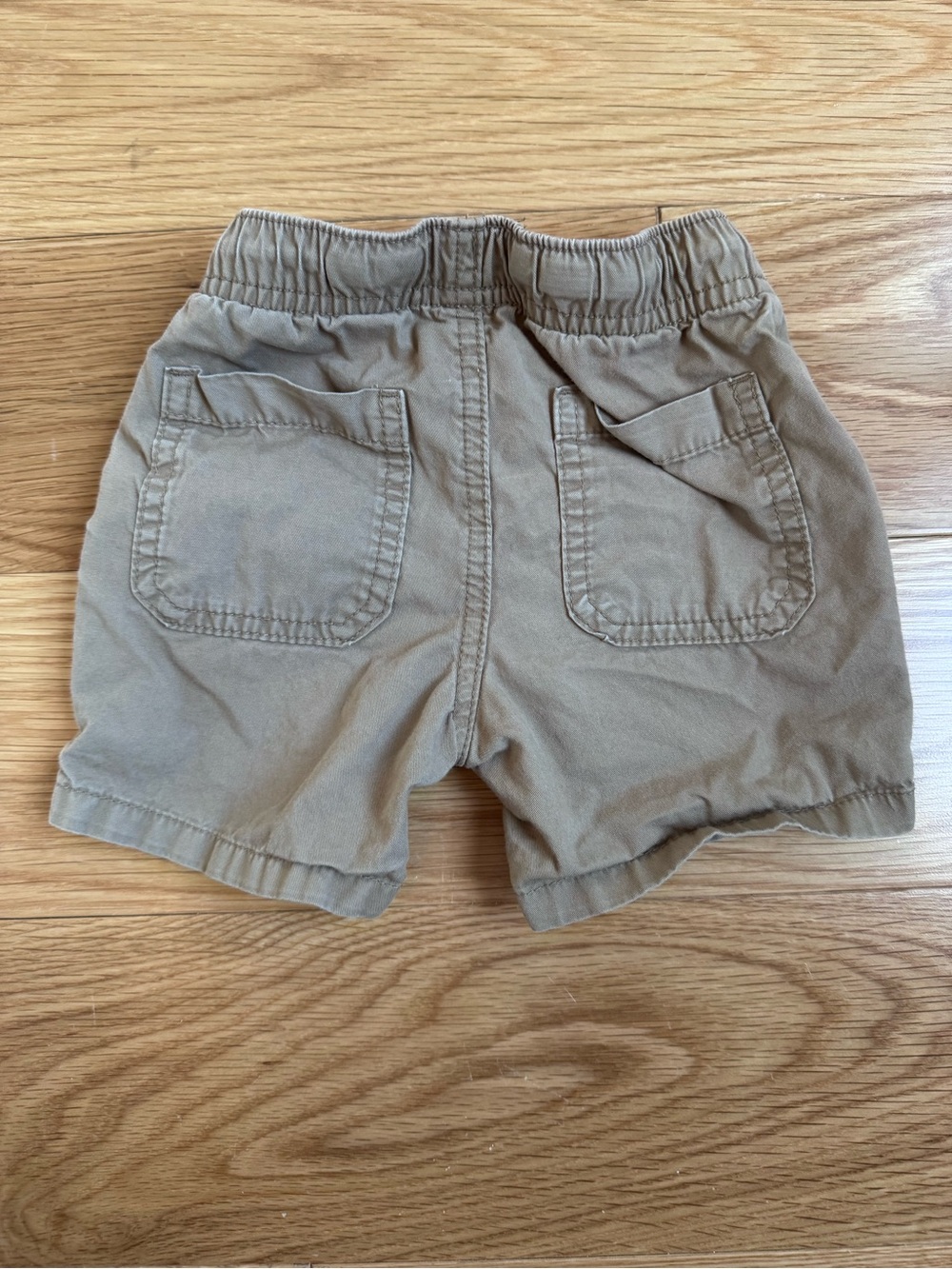 Cat & Jack Khaki Pull-On Elastic Waist Shorts - Picture 3 of 3